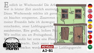 676 Deutsch lernen mit Geschichten  Deutsch lernen durch Hören  A2B1  Learn German with stories [upl. by Leuqar]