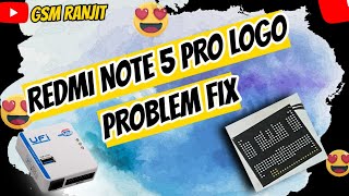 REDMI NOTE 5 PRO LOGO PROBLEM FIX✅ll SK HYNIX EMMC PROGRAMMING✅ GSMRANJIT [upl. by Taryn980]