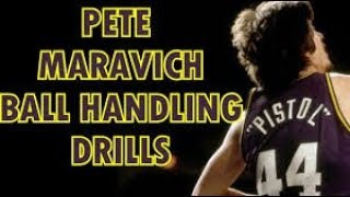 Pete Maravich Basketball Drills [upl. by Anyrtak]