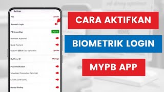 Cara Aktifkan Log Masuk Biometrik MyPB Public Bank l Login Using Biometric Fingerprint [upl. by Buyers]