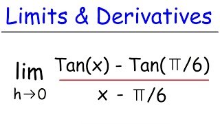 Limits and Derivatives [upl. by Nachison]