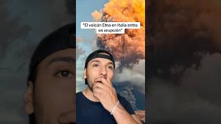 Volcán Etna entra en erupción curiosidades sabiasque shorts [upl. by Ebarta]