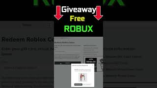 FREE ROBUX Giveaway giveaway roblox robux shorts [upl. by Ntsud918]