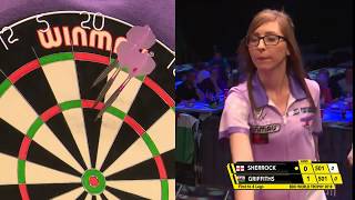 Sherrock vs Griffiths Darts Ladies World Trophy 2018 Round 1 [upl. by Bullis801]