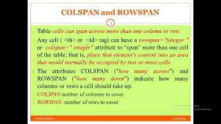 COLSPAN and ROWSPAN [upl. by Enicnarf653]