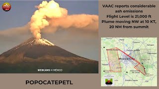 POPOCATEPETL Huge Ash amp Lava Bombs Through the Night 231024 [upl. by Ola687]