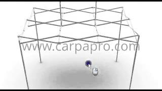 Estructura carpas plegables sistema CarpaPro® Basic 2x3 m  httpswwwcarpaprocom [upl. by Lantha167]