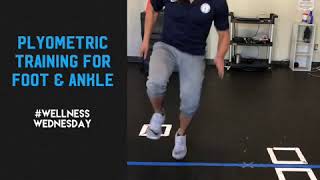 Plyometric Training for Foot amp Ankle  Exercise 1  Single Leg Line Hops Forward Backward [upl. by Pelmas]