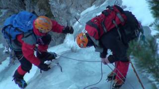 Slap pod Sušico Logarska dolina  ice climbing [upl. by Enael]