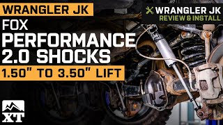 Jeep Wrangler JK FOX Performance Series 20 Front and Rear IFP Shocks Review amp Install [upl. by Thia]