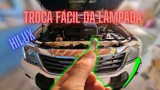 Tutorial Troca Fácil da Lâmpada da Lanterna Dianteira da Toyota Hilux [upl. by Yeltsew]