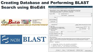 Creating Database and Performing BLAST Search using BioEdit [upl. by Limber13]