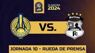 Rueda de prensa pospartido  LigaFUTVEEK  Angostura vs Zamora  Jornada 10 [upl. by Wershba487]