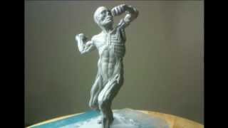 Super Sculpey Ecorche Figurine SculptingPart 3434 [upl. by Merideth474]