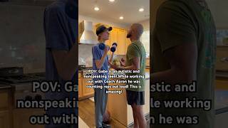 Did I Hear My Autistic Nonverbal Son Speak autism exercise nonverbal coach autistic gabe [upl. by Philippe]