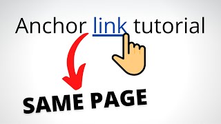 How to Link to a Specific Part of a Page HTML anchor link [upl. by Yllas570]