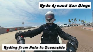 Ryding from Pala to Oceanside  Ryde Around San Diego  CanAm Spyder F3 Roadster [upl. by Flodur940]