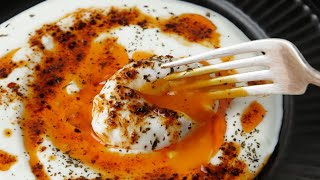 Çilbir Turkish Eggs With Yogurt [upl. by Roddy]