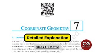 Coordinate Geometry Chapter 7 Class 10 Full Chapter NCERT Explanation [upl. by Ettigdirb]