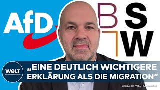 OSTDEUTSCHLAND Populismus Aufstieg von BSW und AfD  Eine wichtigere Erklärung als die Migration [upl. by Anaugahs]