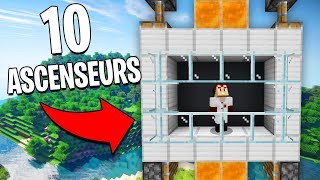 10 MEILLEURS ASCENSEURS DANS MINECRAFT 115 [upl. by Helmer858]