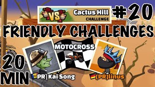 FRIENDLY CHALLENGES 20  20 MINUTES EDITION  Hill Climb Racing 2 [upl. by Liggett]