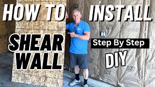 How To Install Shear Wall Sheathing  DIY Shear Wall Installation [upl. by Goodard]