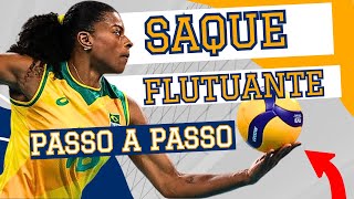 SAQUE FLUTUANTE SALTANDO  PASSO A PASSO  VOLEIBOL [upl. by Tammara]