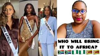 Top 3 Best African Contestants At Miss Universe 2024  South Africa Zimbabwe amp Nigeria [upl. by Teodora]