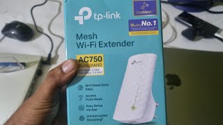 TP link RE200 AC750 WiFi range extender unboxing from Amazon [upl. by Rorie]