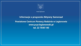 Aktywny Samorząd  wsparcie dla osób niepełnosprawnych [upl. by Kamat]