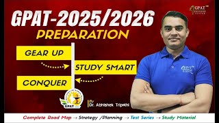 GPAT EXAM PREPARATION 2025 2026 COMPLETE ROAD MAP STRATEGY PLANNING TEST SERIES STUDY MATERIAL [upl. by Derreg]