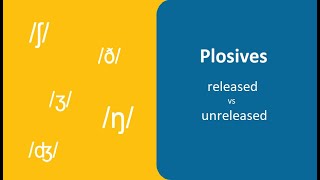 Plosives  released vs unreleased [upl. by Llenor]