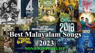 Latest Malayalam Songs 2023 till Junetop15Best NonStop Audio Playlist [upl. by Hepza440]