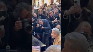 Jeff Goldblum plays piano in London train station  ABC News [upl. by Eleynad]