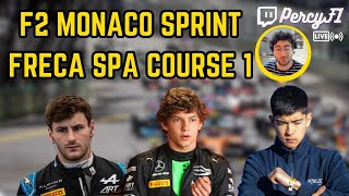 DODO À MONACO DRAMA À SPA  Live F2 Sprint Monaco  FRECA C1 Spa [upl. by Eadith]