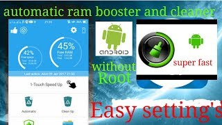 automatic ram booster and cleaner  app killer [upl. by Ahsoyek]