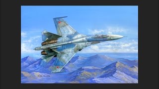 Hobbyboss 148 Su27 Flanker B  In Box Review [upl. by Harneen]