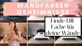 Wandfarbe richtig wählen – Farbwirkung – Welche Farbe in welchem Raum Anna Bergner Interior Design [upl. by Bowden]