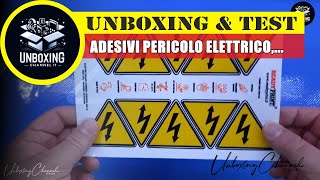 Adesivi Pericolo Elettrico 6x5 cm in PVC morbido 10 pezzi [upl. by Ylicec733]