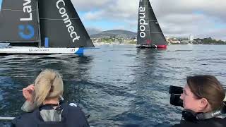 RSHYR 2023  LawConnect wins Line Honours Battle over Andoo Comanche [upl. by Lever]