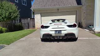 Tubi Straight Pipe Exhaust on 488 Spider [upl. by Elyod408]