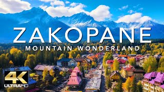 ZAKOPANE  POLAND 4K DRONE FOOTAGE ULTRA HD  Poland Virtual Travel Experience UHD [upl. by Solorac]