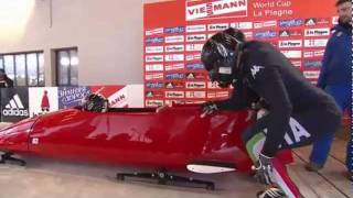 The crash of Italian bobsled without brakes [upl. by Nhor]