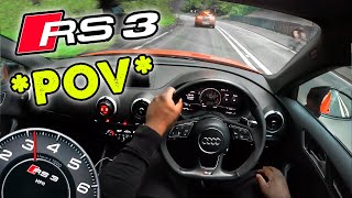 POV DRIVE IN THE 600BHP RS3 🔥 [upl. by Sew]