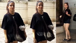 Fatima Sana Shaikh Spotted Outside The Gym In Bandra [upl. by Laud989]