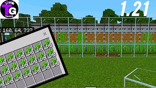 Sugarcane Farm Minecraft 121 JAVA s BEDROCK [upl. by Margherita]