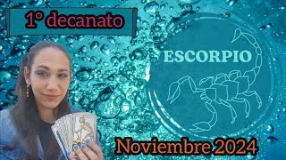 ESCORPIO♏️NOVIEMBRE 2024💧1°DECANATO23 octubre al 2 noviembreescorpiohoroscopomensualdecanatos [upl. by Yong]