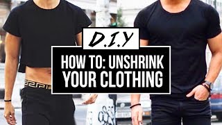 HOW TO UNSHRINK YOUR CLOTHES EASY  DIY TUTORIAL  JAIRWOO [upl. by Horatius]