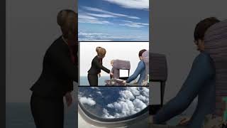 كبرتوا الموضوع يا شباب 🤔😅 سفر سياحة travel traveladvice flight flights fly flightattendant [upl. by Alyk]